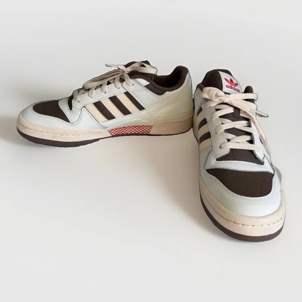 Adidas Forum Low Shoe Palace Exclusive Men's 11 White Brown ID8614 Sneakers